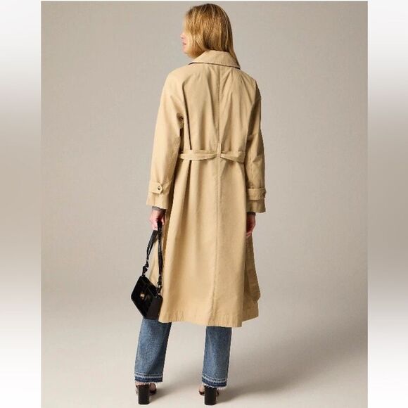 NWT J CREW Relaxed heritage trench coat in chino - Picture 4 of 8